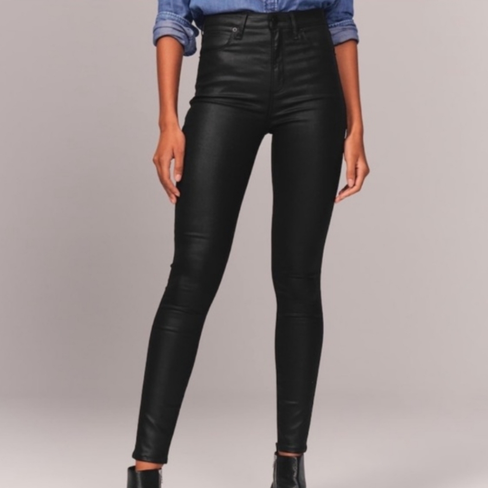 The Supper Skinny Ankle High Rise Black Pants
